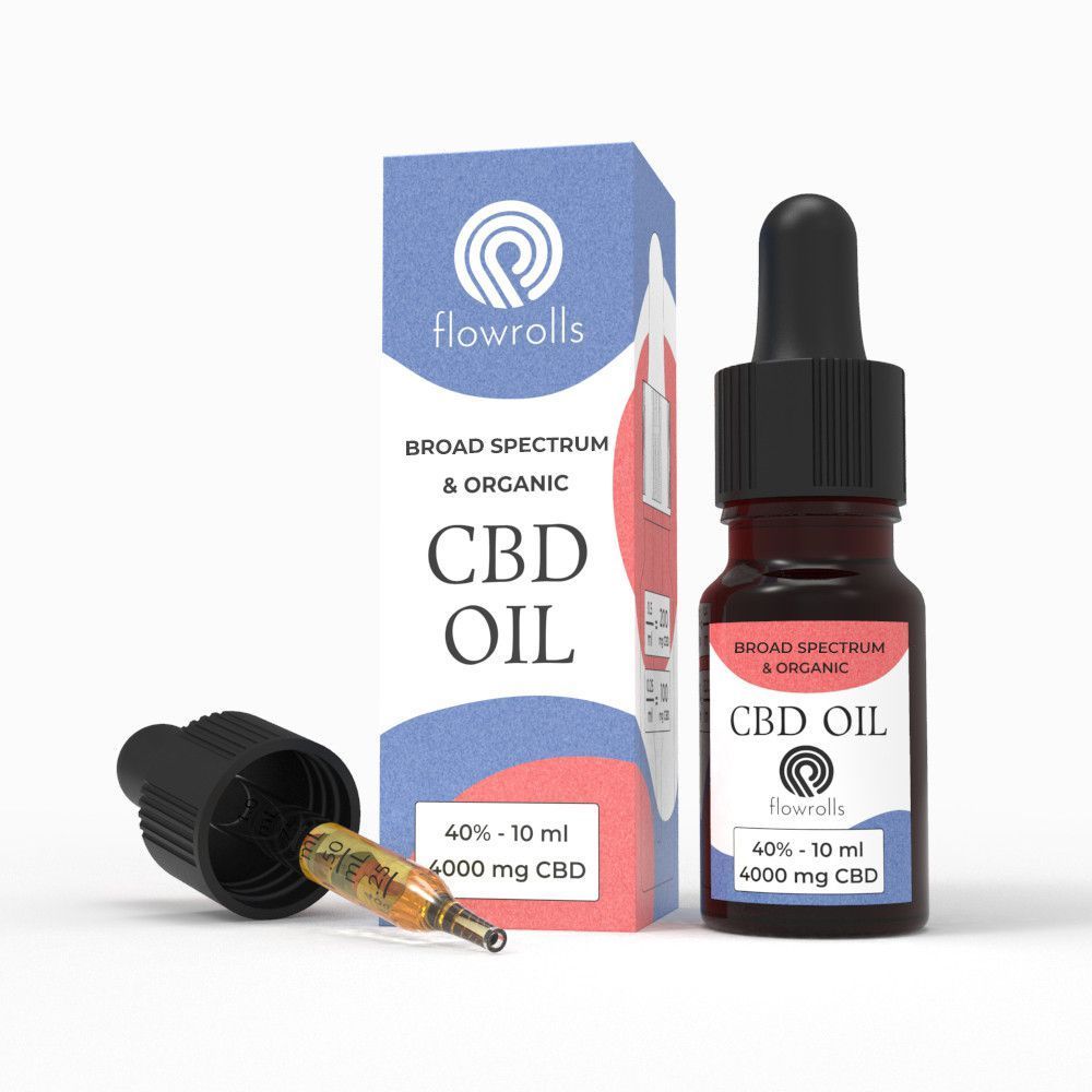Купити Олія КБД CBD oil 40% Flowrolls Broad Spectrum Польща НФ
