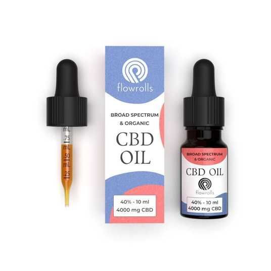 Купити Олія КБД CBD oil 40% Flowrolls Broad Spectrum Польща НФ