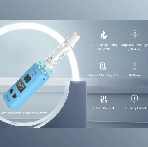 Акумулятор для картриджів 510 Yocan Kodo Pro Green (OLED-екран, 400 мАг, Type-C) ОК-1124977 фото