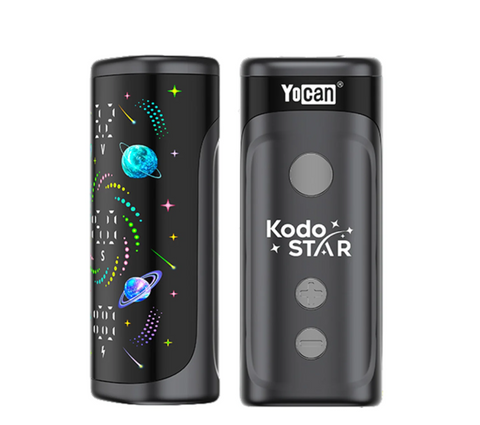 Акумулятор для картриджів 510 Yocan Kodo Star Black (Зоряна серія, 400 мАг, 3 режими напруги, Type-C) ОК-2004 фото
