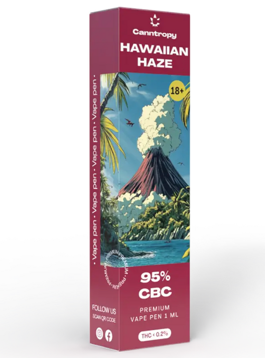 Купити 🌺 Canntropy CBC Vape Pen – Hawaiian Haze 95 % | 1 мл ОК