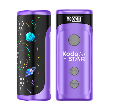 Акумулятор для картриджів 510 Yocan Kodo Star Purple (Зоряна серія, 400 мАг, 3 режими напруги, Type-C) ОК-1998 фото