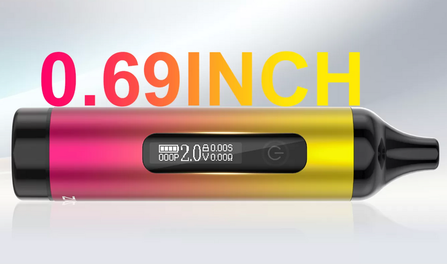 Прихований смарт-акумулятор 510 Yocan Ziva Pro 650 mAh (Inhale-Activated) з OLED-екраном &mdash; Твій кишеньковий стелс-мод 🤫🔋 ОК-2009 фото