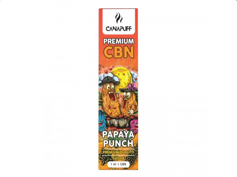Canapuff CBN 89% Vape Papaya Punch 1 ml – Disposable CBN Vape