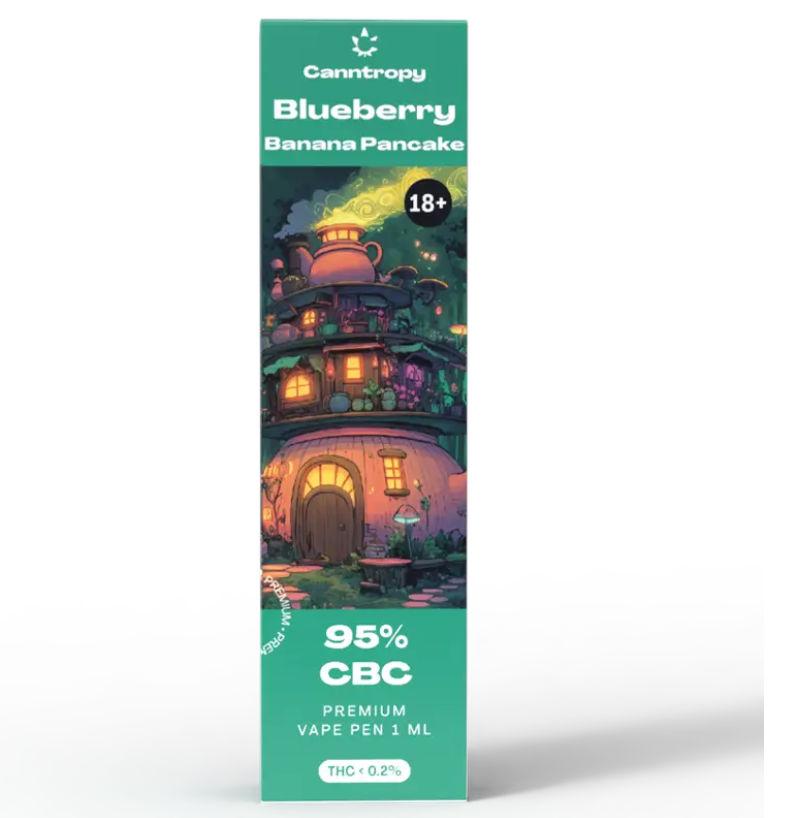 Canntropy CBC Blueberry Banana Pancake – Disposable Vape 95% CBC