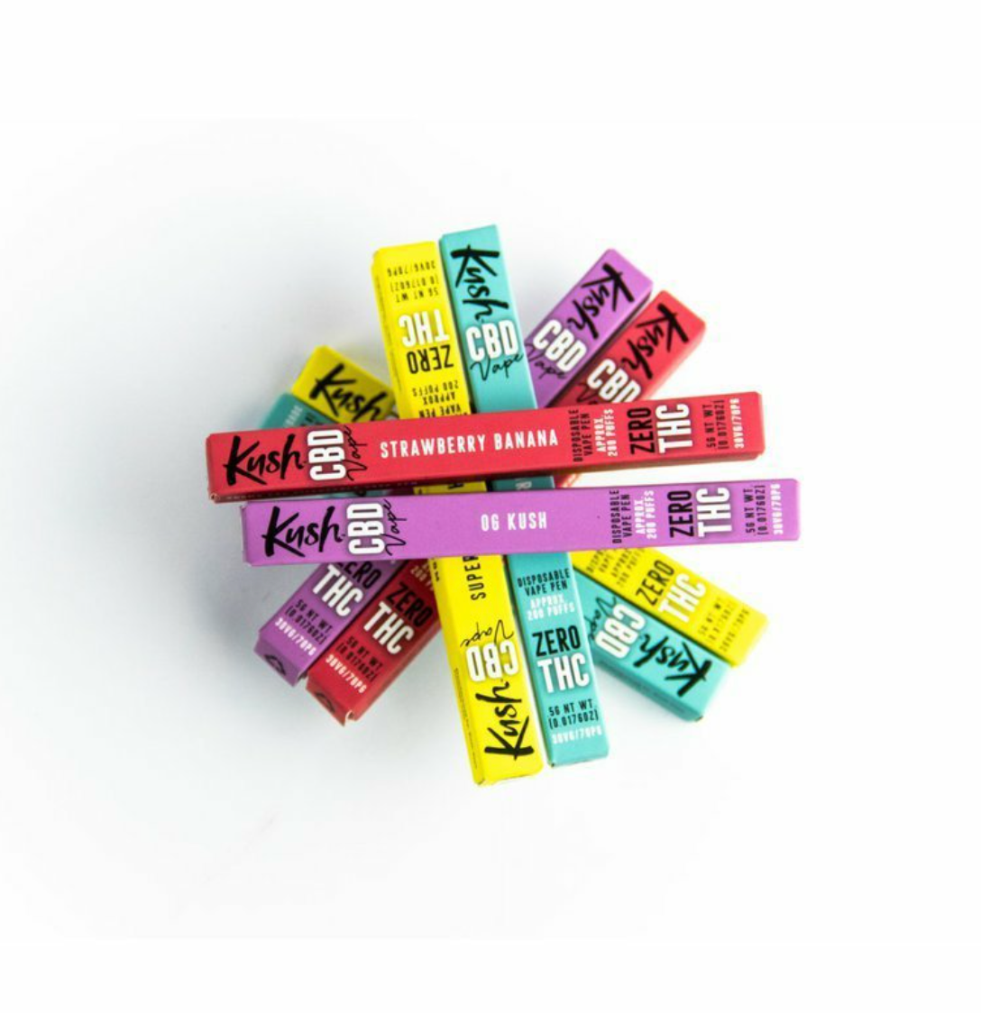 kush cbd vape Kush CBD Vape Pen - STRAWBERRY BANANA, 200 mg CBD main image 0