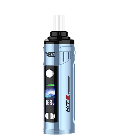 Yocan Hit 2 Portable Dry Herb Vaporizer Blue (OLED Screen, 1800mAh, Type-C)