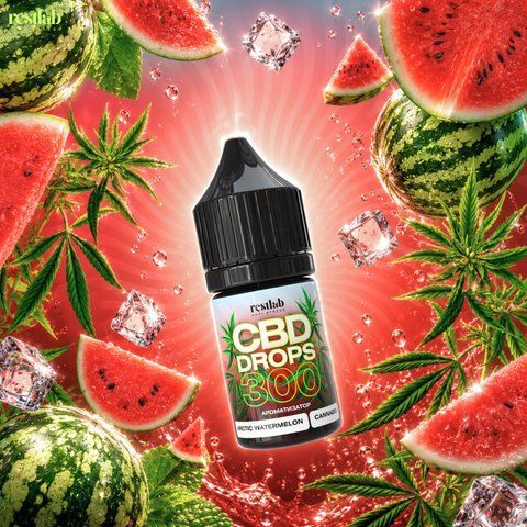 CBD жидкость для вейпа Restlab CBD Drops Arctic Watermelon, 300 мг CBD Rest 04 фото