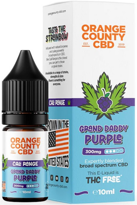 Orange County CBD E-Liquid Grand Daddy Purple 300 mg