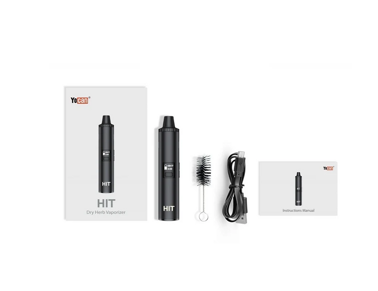 Yocan Hit Portable Dry Herb Vaporizer (OLED Display, 1400mAh, Ceramic Chamber, Type-C)