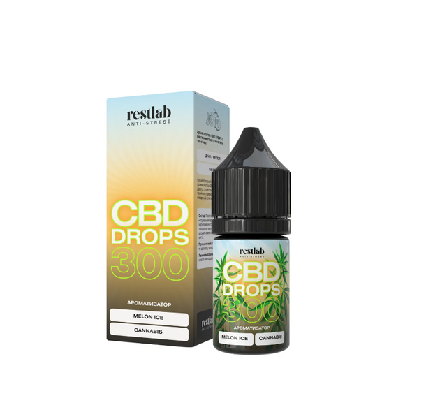 CBD жидкость для вейпа Restlab CBD Drops Melon Ice, 300 мг CBD Rest 08 фото