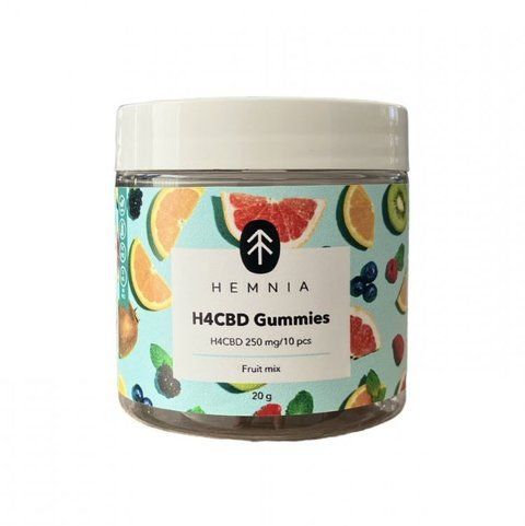 🍓 Hemnia H4CBD Gummies | Fruit Mix | 250 mg H4CBD | 10 pcs 💚