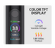 Yocan Ziva 2.0 Smart Concealable 510 Thread Vaporizer Battery Gray (OLED Display, 650mAh)