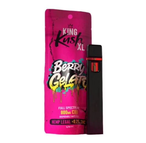 Одноразовая вейп-система King Kush XL Berry Gelato Full Spectrum CBD 800 мг CBD-8125 фото