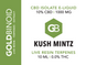 Рідина GoldBinoid CBD Isolate 10% (1000 mg) з терпенами Live Resin &mdash; Kush Mintz (10 мл, Нідерланди) 🌿💨 GB001 фото 2