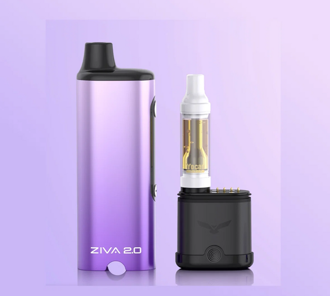 Акумулятор для картриджів 510 Yocan Ziva 2.0 Smart Фіолетовий, Vaporizer Battery (Сховане картриджне з'єднання, OLED-екран) ОК-2019 фото