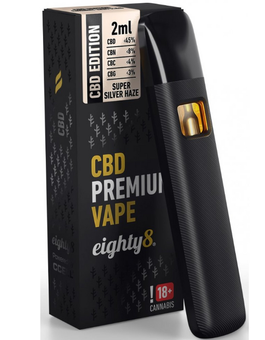 Купить CBD вейп eighty8 Super Silver Haze 2мл — Премиум качество