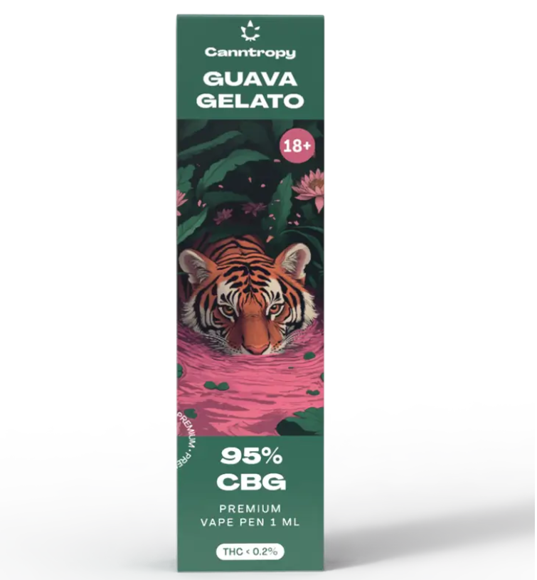 Canntropy CBG Guava Gelato – одноразовый вейп 95% CBG | 1 мл