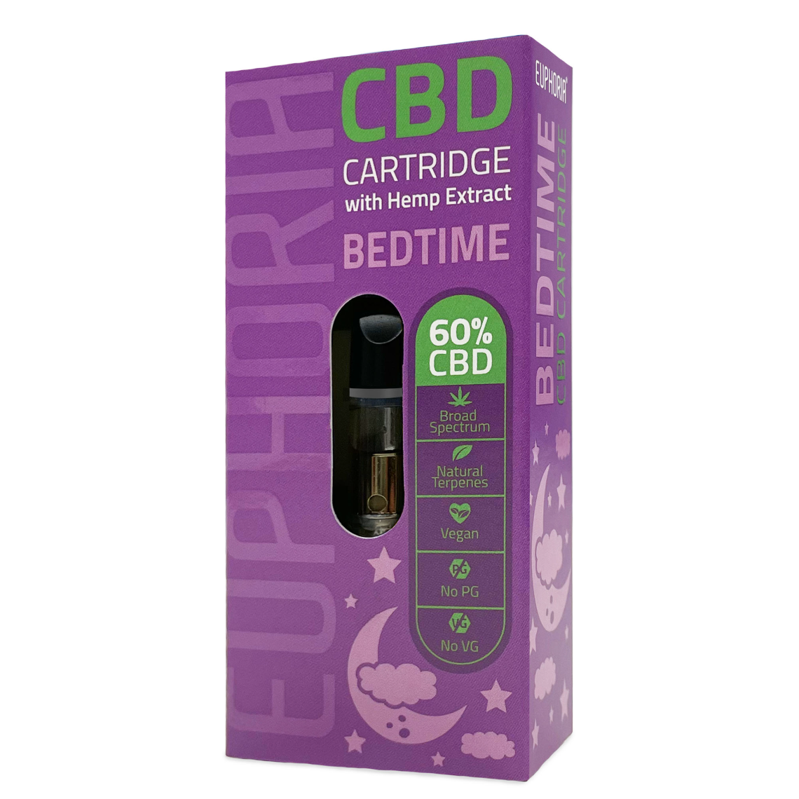 Картридж Euphoria CBD Bedtime (510 thread) - 60% CBD з широким
