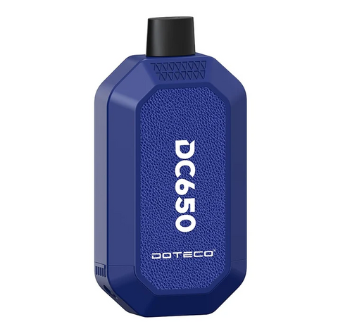 Doteco DC650 Hidden Dual Cart 510 Vaporizer Battery Blue (OLED Display, 650mAh, Holds 2 Cartridges)