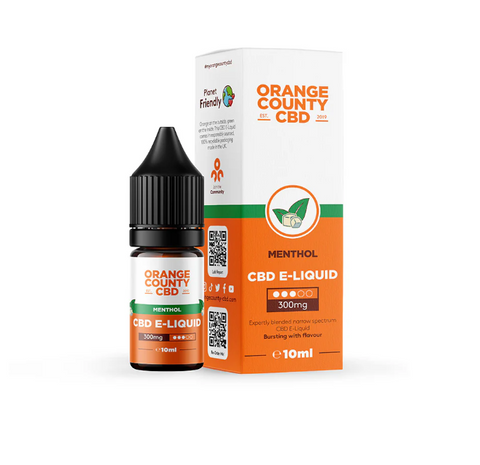 Orange County CBD Menthol E-Liquid 300mg 10ml