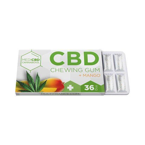 Жевательная резинка с CBD Multitrance MediCBD Mango 🍬🥭 ОК-11567 фото