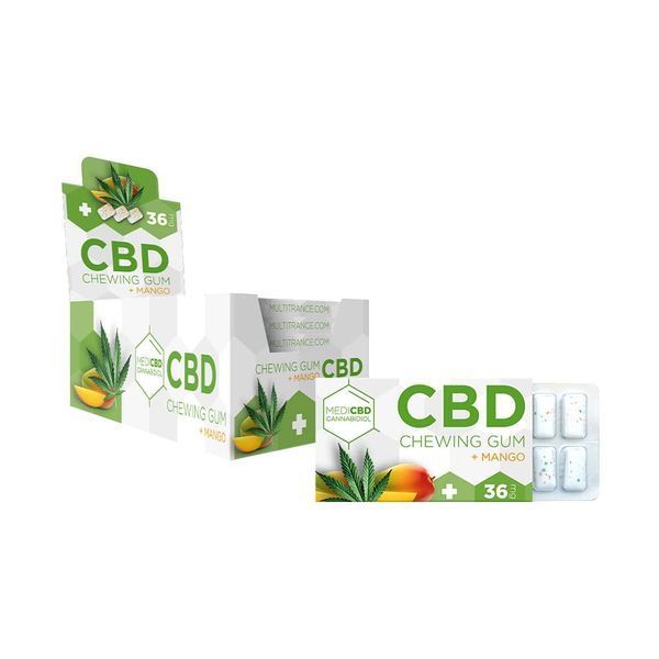 Жевательная резинка с CBD Multitrance MediCBD Mango 🍬🥭 ОК-11567 фото