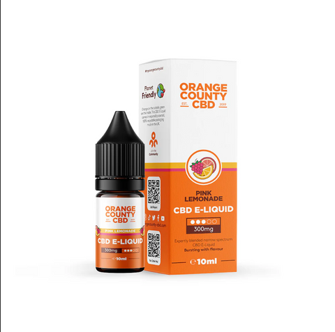 CBD Рідина Orange County CBD Pink Lemonade 300 мг 10 мл CBD-6446 фото