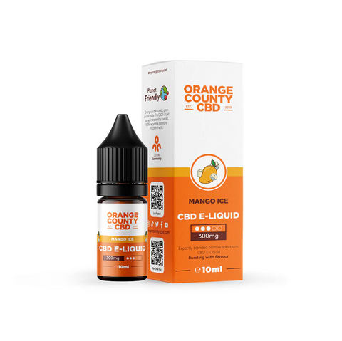 Orange County CBD Mango Ice CBD E-Liquid 300mg 10ml